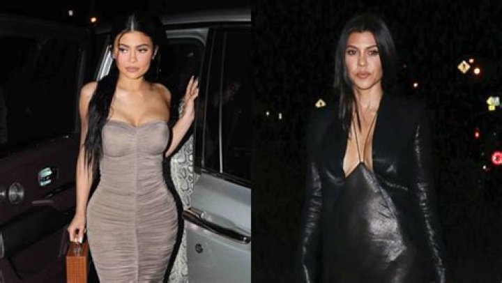 Kylie Jenner & Kourtney Kardashian Twin In Oversized Dress Shirts In Cute New Pic