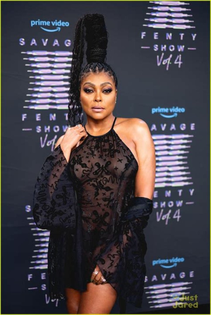 Taraji P. Henson Slays In Metallic Corset Top & Skirt For Rihanna’s Savage X Fenty Vol. 4 Show